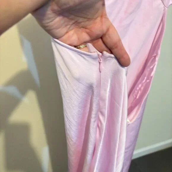 ALC Sienna Cut Out Maxi Slip Dress Pink - Picture 10 of 14